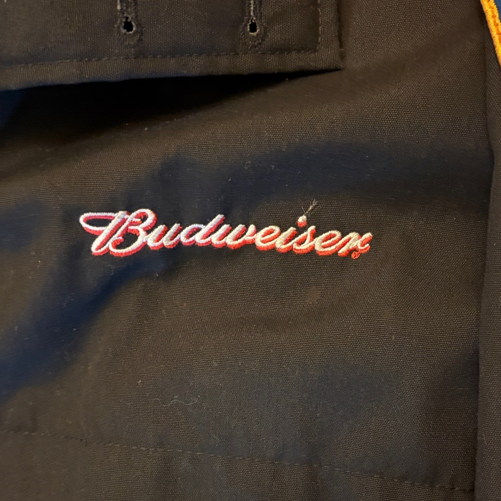 Budweiser Black Jacket With Logo Patch - image 3